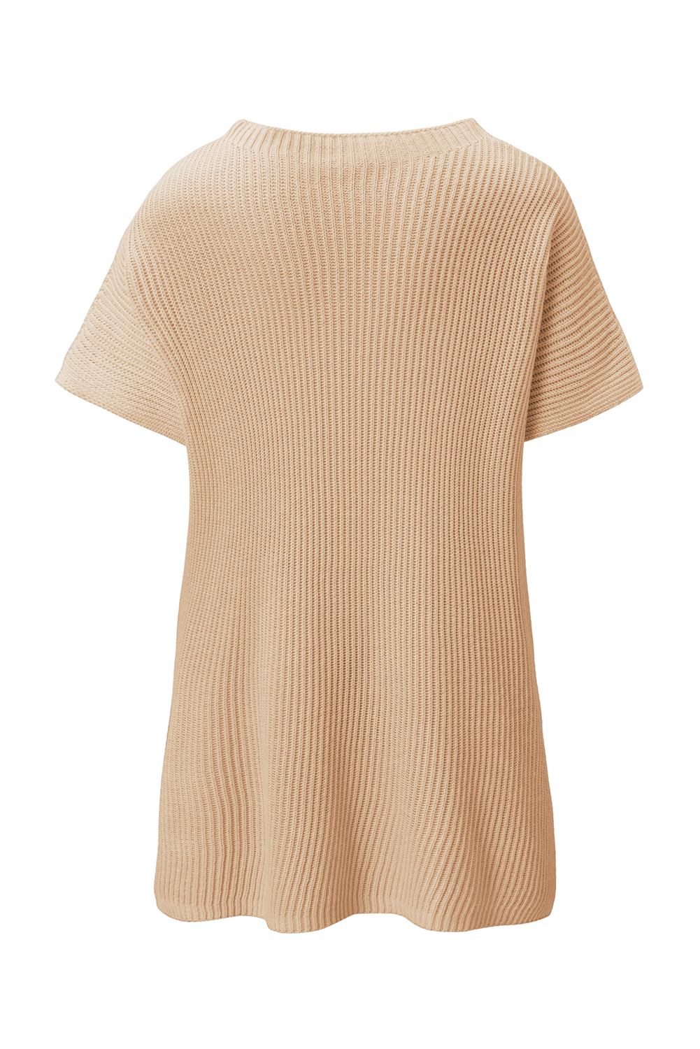 Mineral Washed Side Slit Oversized Sweater in Hunter Green main image 1