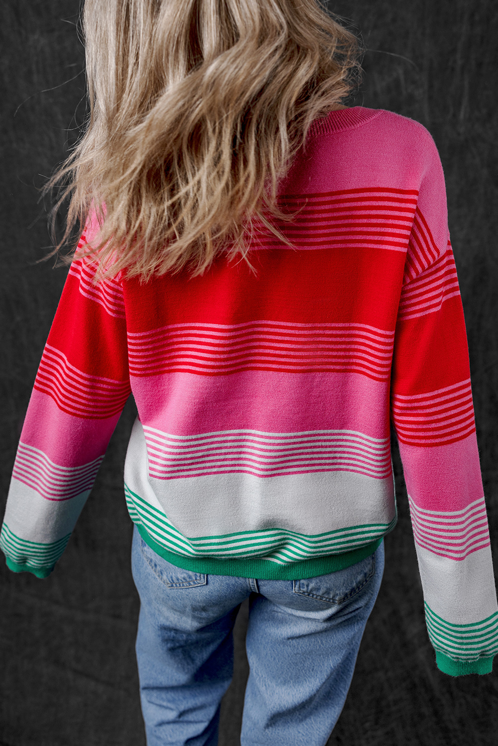 Rose Mist Stripe Sweater