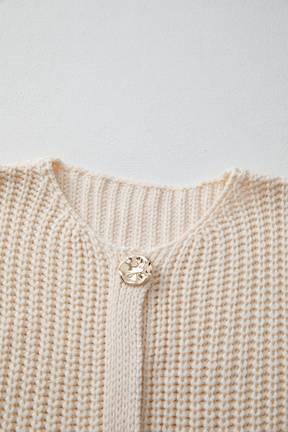 Stripe V-Neck Buttoned Sweater Vest