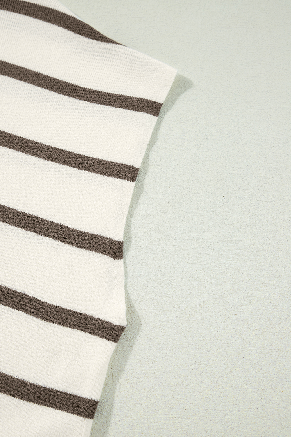 Stripe Crisscross Side Slits Slim Fit Sleeveless Midi Dress