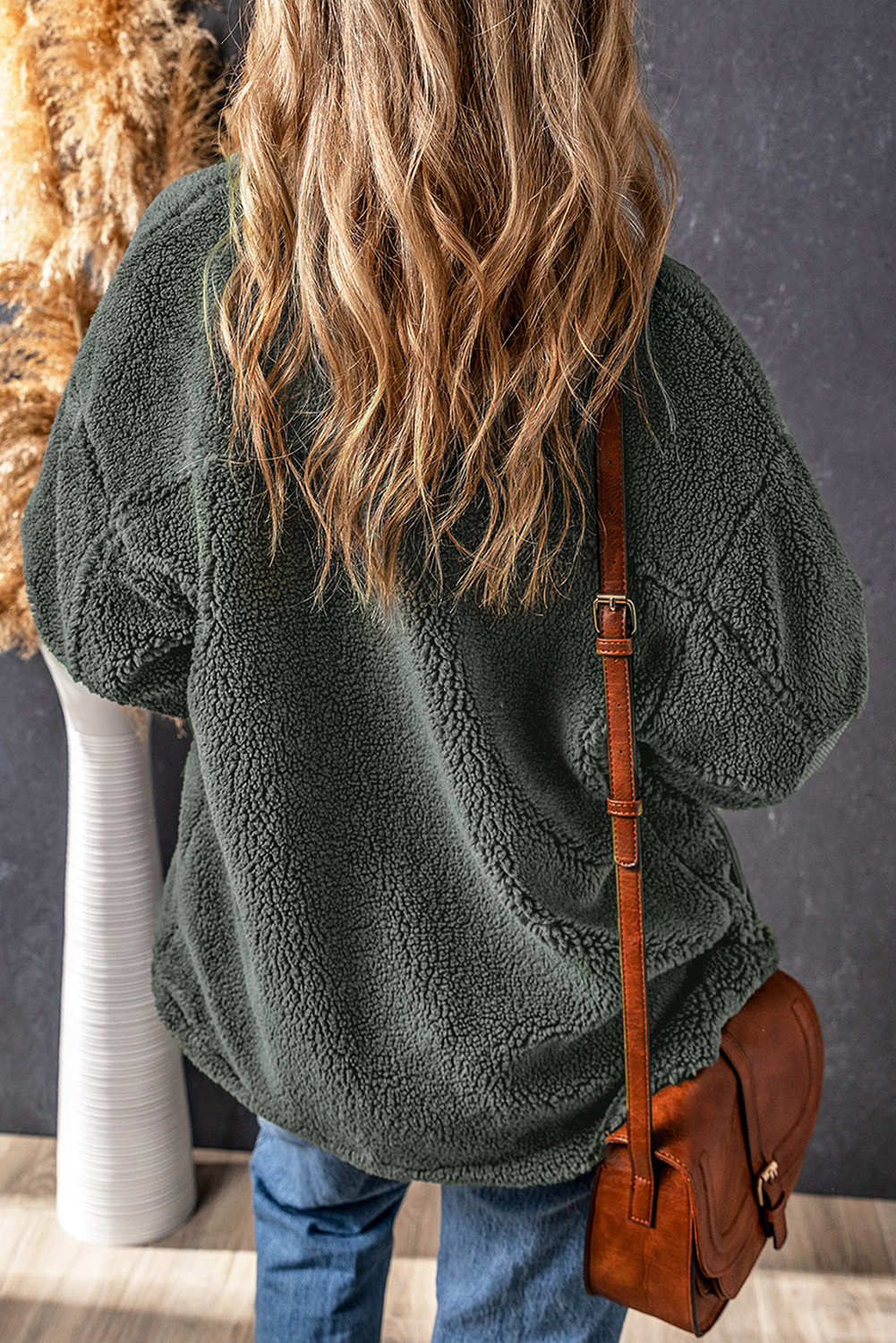 Threaded Pear Emery Sherpa Front Chunky Jacket