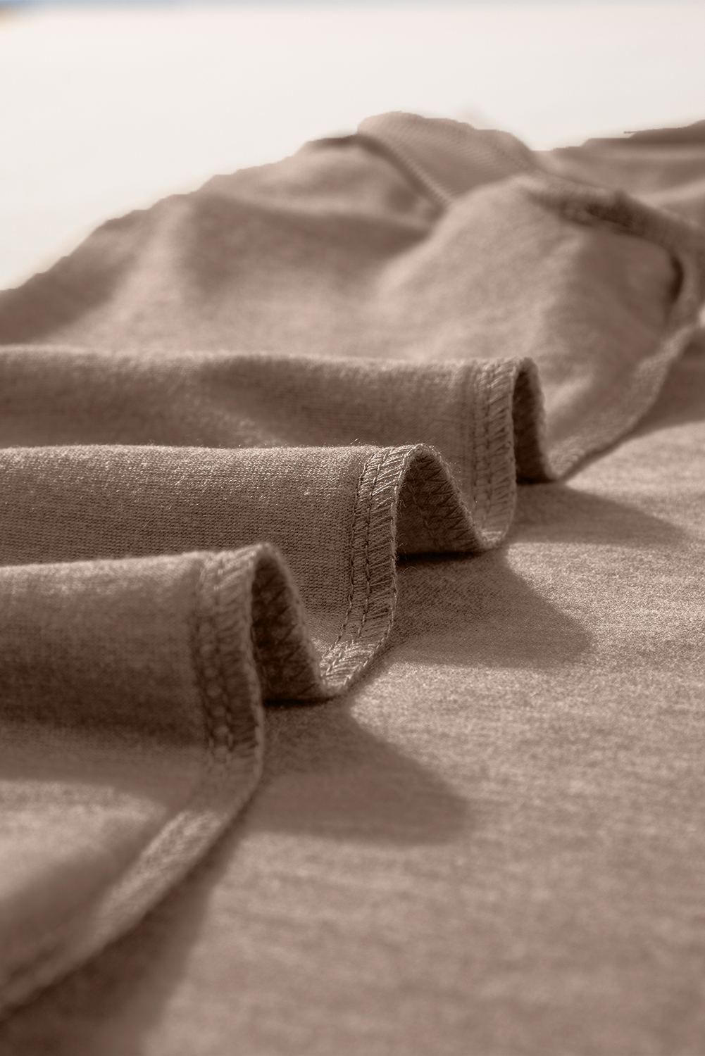 $3.46 Simply Taupe Ribbed V Neck Tank Wholesale