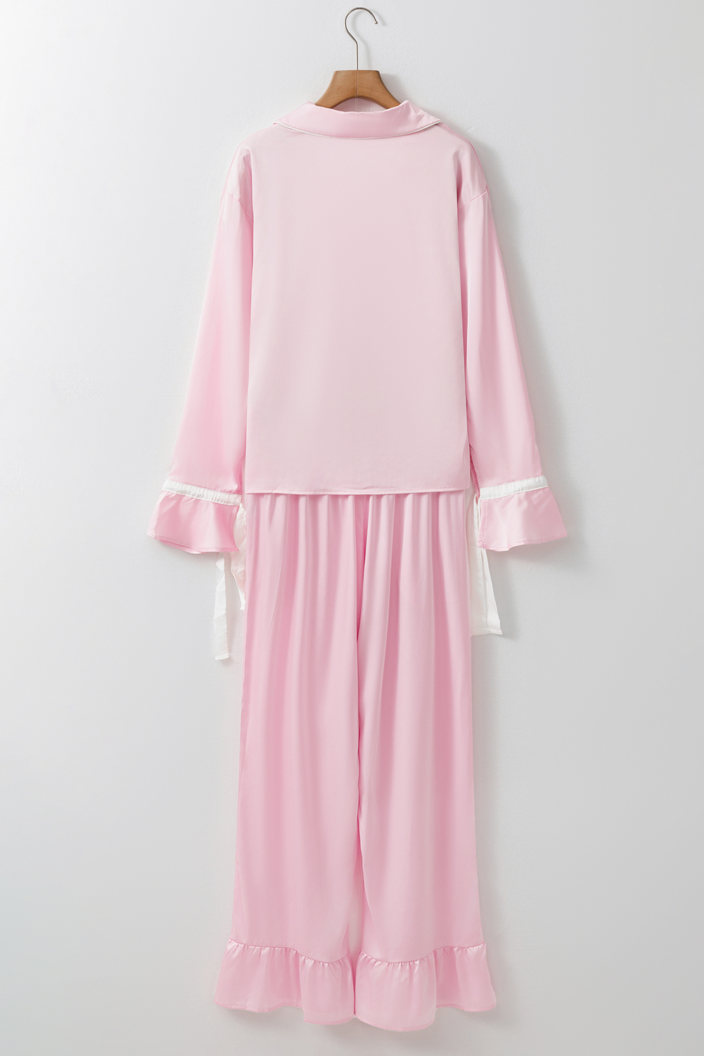 Pink Abstract Print Shirt With Pants Co-ord Set