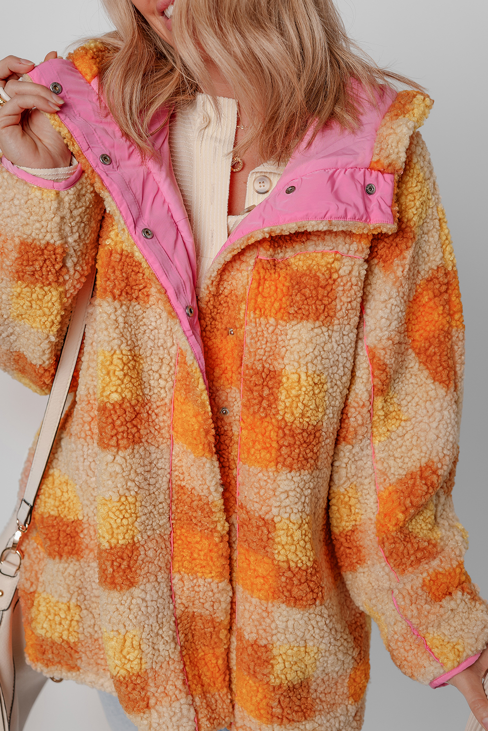 Custom Late Model Sherpa Jacket Orange
