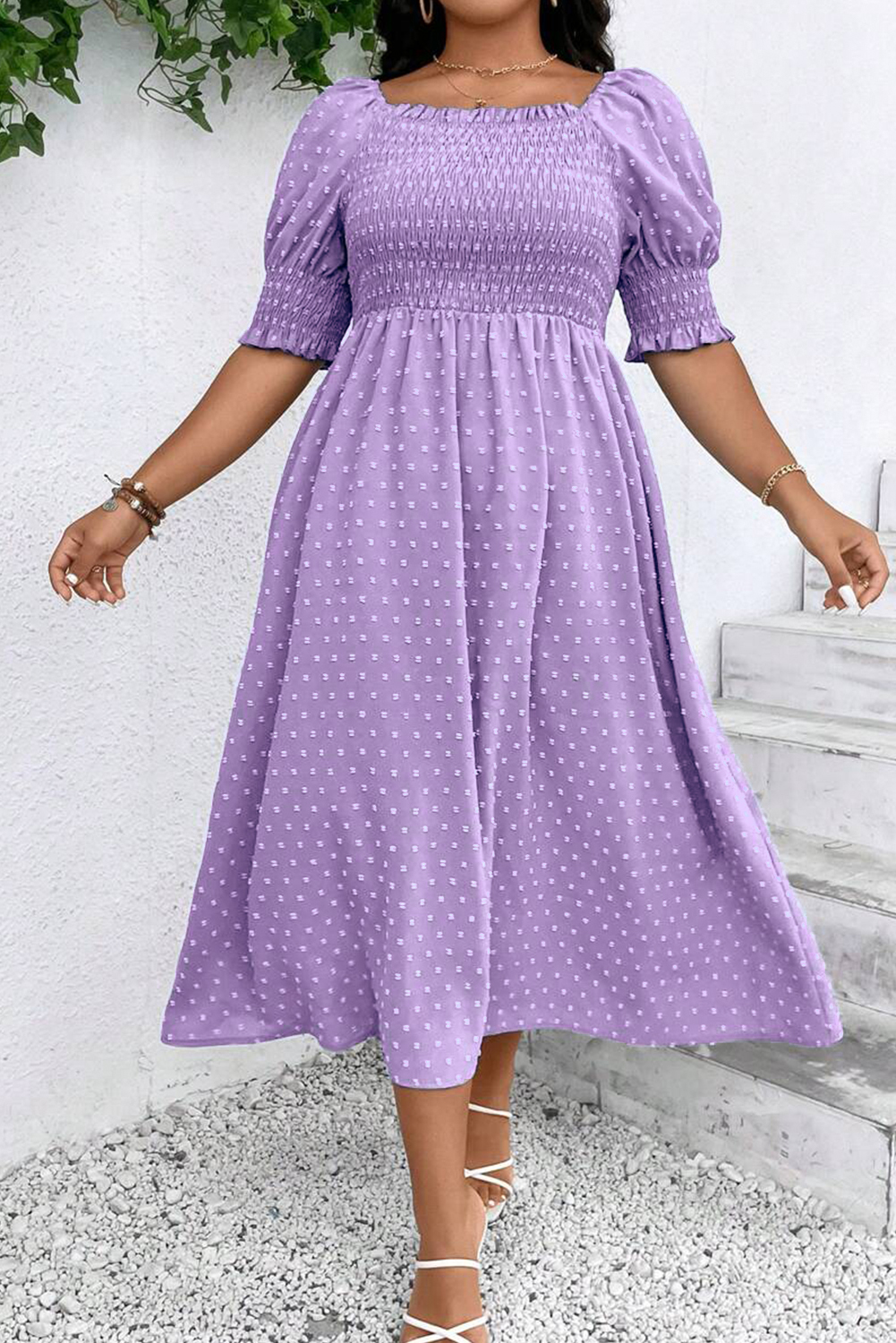 Sweetheart Neck Short Chiffon Dresses Wisteria Plus Size