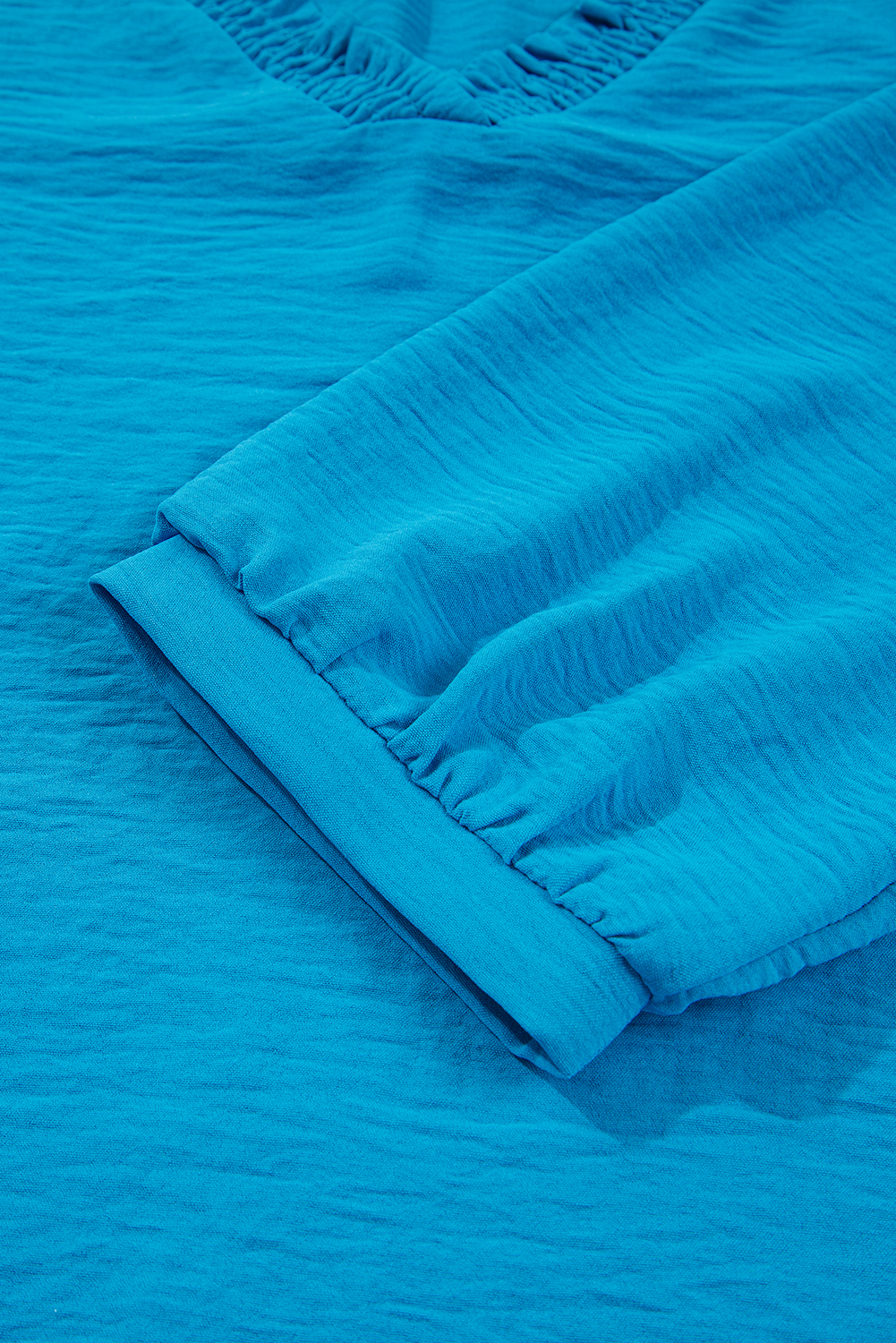Lisbon Viscose Crinkle Blouse | Circle White/Blue