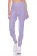 Purple Textured High Waist Tummy Control Yoga Pants