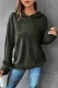 Duffel Green Textured Knit Pullover Hoodie