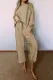 Pale Khaki Ultra Loose Textured 2pcs Slouchy Outfit