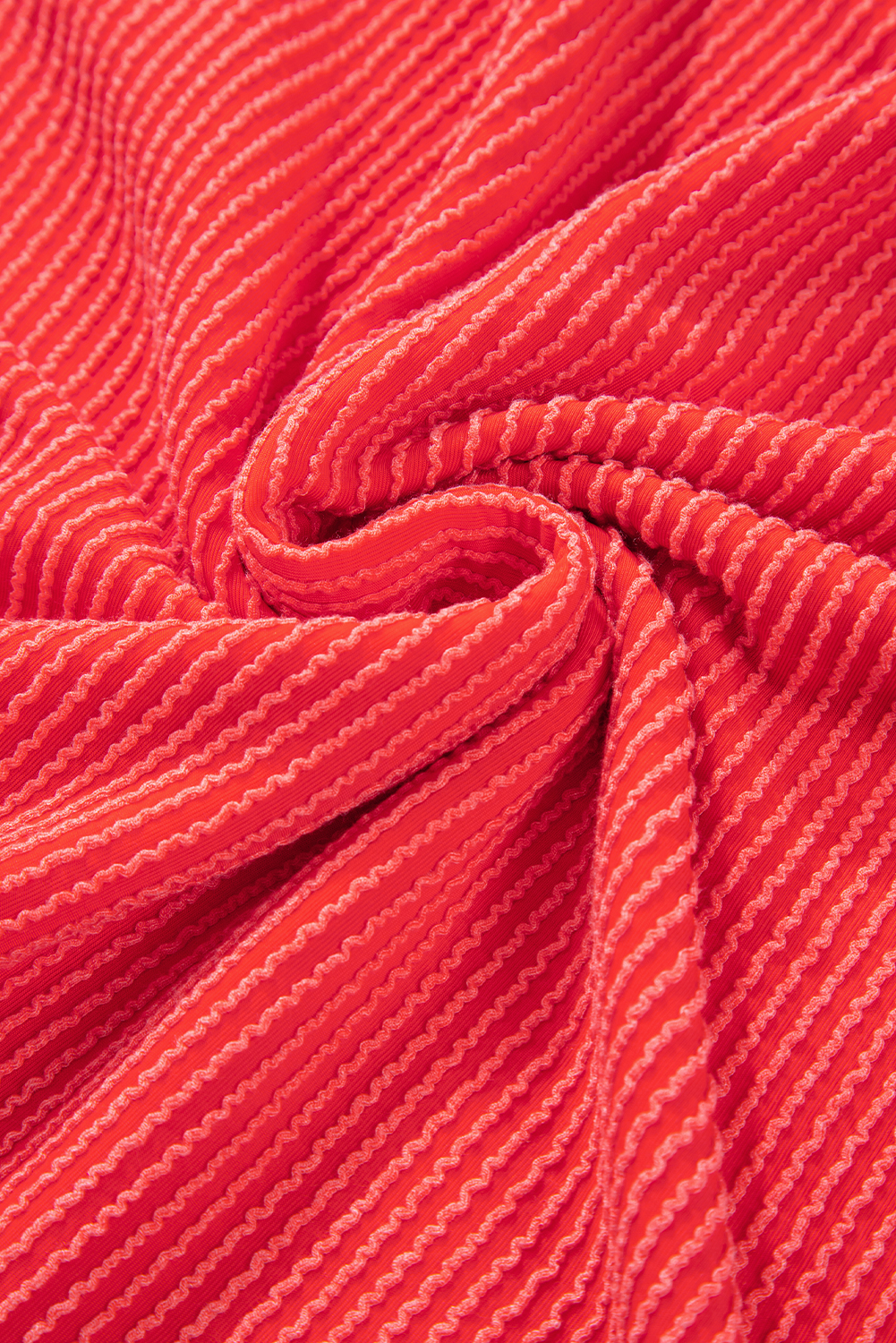 Gold Flame Casual Corded Knit Long Sleeve Top and High Waist Shorts Set