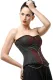 Zip up Patterned Jacquard over Bust Corset