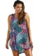 Bluish Boho Style Sheer Chiffon Beach Dress