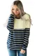 Yellow Stripes Accent Color Blocked Sweatshirt