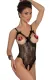 Open Cup Crotchless One-piece Teddy