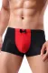 Black Bow Colorblock Penis Pouch Ice Silk Mens' Boxers
