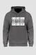Gray Letters Graphic Men's Hoodie