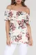 White Grow with Me Off The Shoulder Floral Top