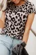 Camiseta con estampado de leopardo salvaje