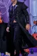 Costume rétro gothique long de smoking Steampunk d'Halloween pour hommes
