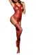 Fiery Red Teddy and Garter Stocking One-piece Lingerie