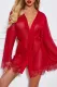 Foreplay Bell Sleeves Wrapped Robe with Thong
