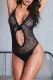 Sexy Intimate V-Neck Lace Teddy Lingerie