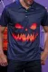 Мужская рубашка с лацканами на Хэллоуин, 3D-печать, рубашка-поло с коротким рукавом, топ
