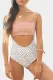 White Smocked One Piece Swimsuit