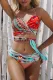 Multicolor Bohemian Tropical Print Bikini