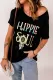 Camiseta con estampado de plumas de girasol HIPPIE SOUL Ombre Tie-Dye
