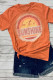Оранжевая футболка с круглым вырезом и графическим принтом Be The Sunshine