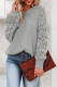 Gray Casual Cut Out Sweater Top