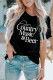 T-shirt noir à manches courtes et imprimé graphique Country Music & Beer