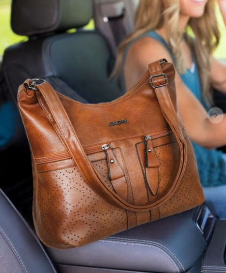 PU Leather Western Shoulder Bag