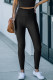 Leggings negros de gran altura con cintura ajustada