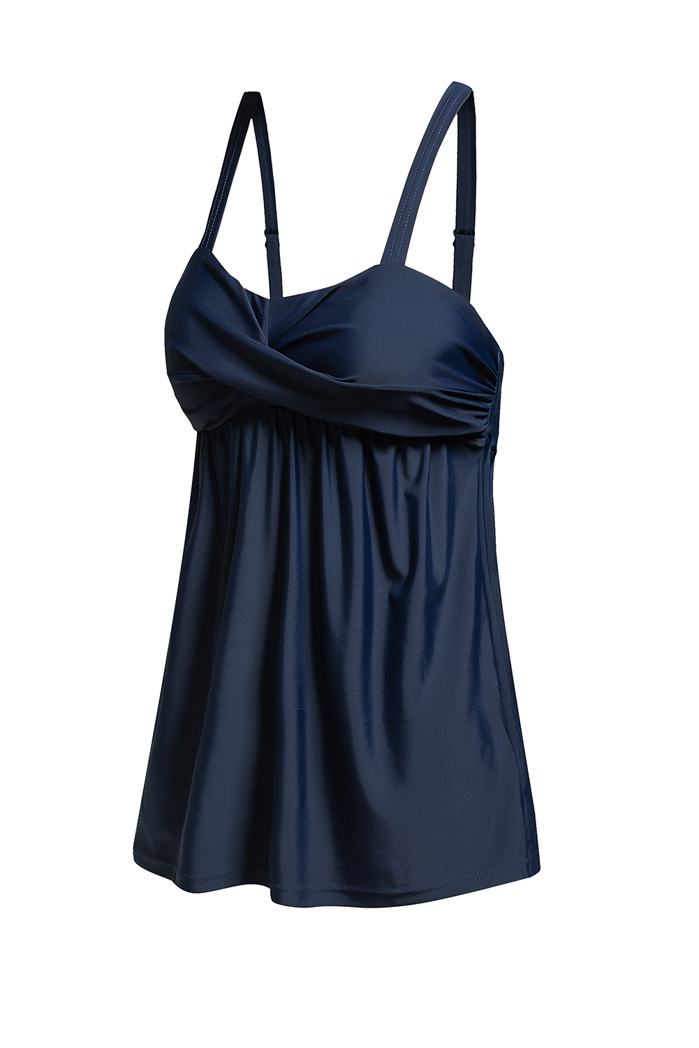 $7.98 Navy Blue 2pcs Swing Tankini Swimsuit Wholesale