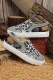 Nazouvací plátěné boty se smíšeným potiskem šedého hada leoparda