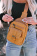 Винтажная сумка-слинг с несколькими карманами цвета хаки