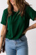 T-shirt girocollo in tinta unita verde