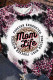 Camiseta gráfica con estampado de leopardo blanqueado con eslogan de Pink Mom Life