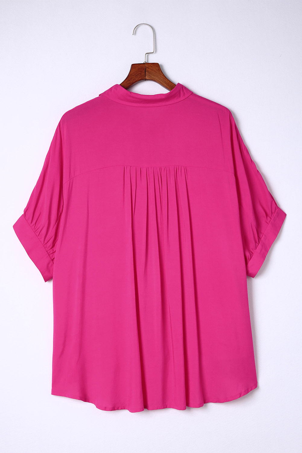 $6.5 Rose Soft Oversize Dolman Shirt Wholesale