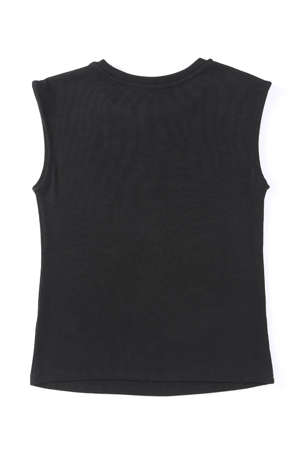 $4.8 Black Slash Cutout Cap Sleeve T Shirt Wholesale