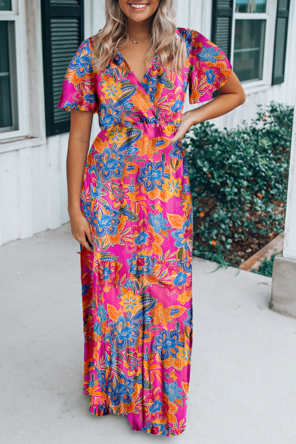 Floral Maxi Dress Wholesale