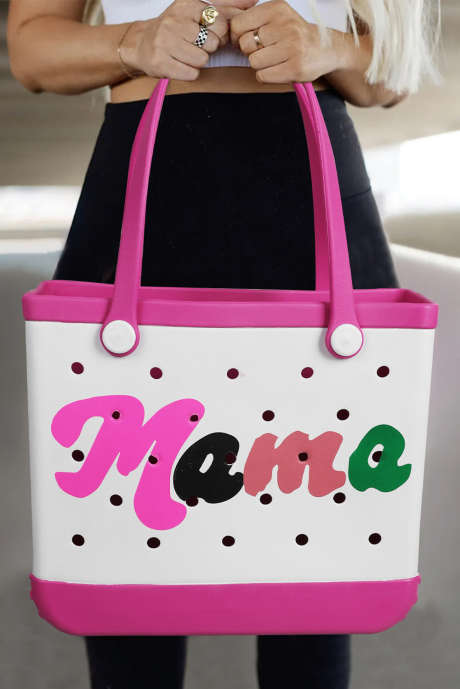 Rose Red mama Print Itseasennushihnat Ontto EVA-rantalaukku