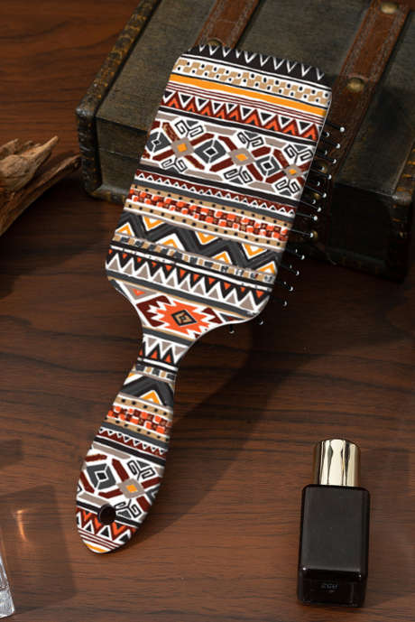 Elmwood Westers geometrisch patroon antistatische luchtkussenkam