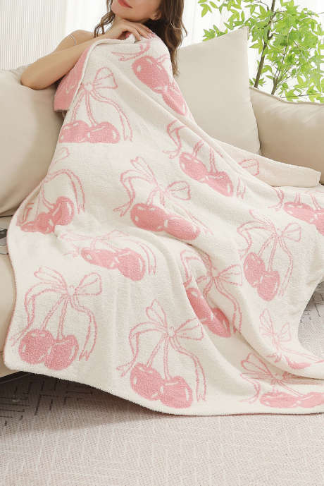 Coperta morbida reversibile con stampa allegra bianca 127*152cm BH051023-P101
