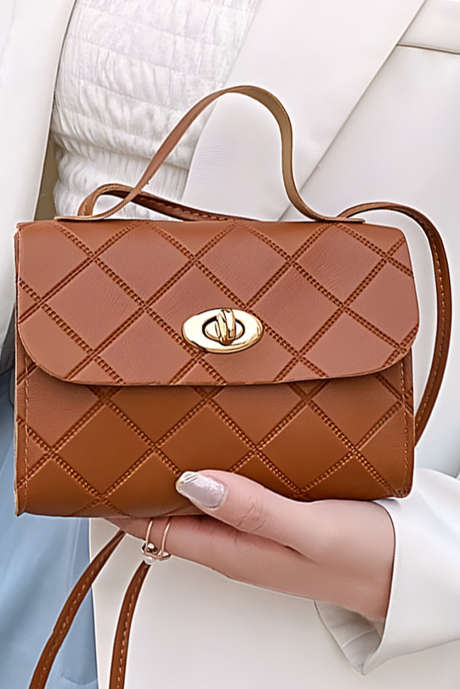 Bolsa mensageiro Breen PU Leather Diamond Pattern BH031296-P1517