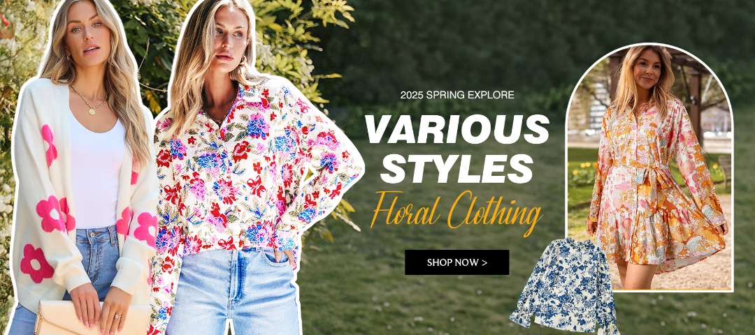 Ropa floral para mujer