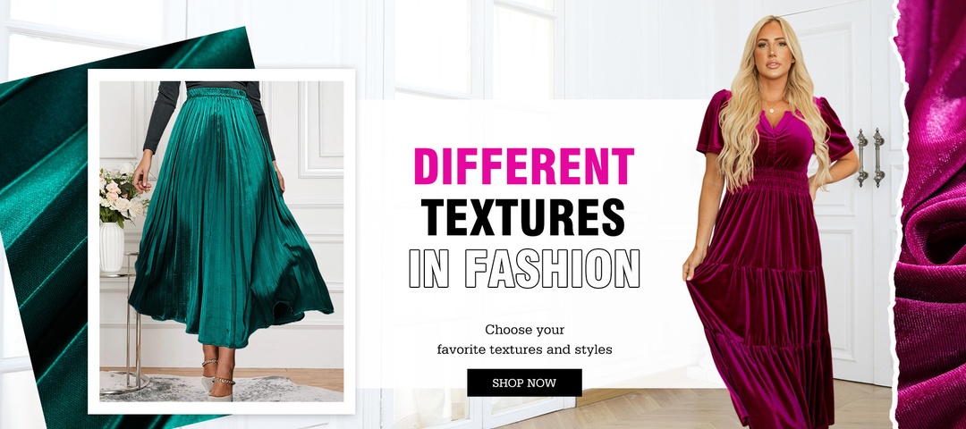 Diferentes texturas en la moda
