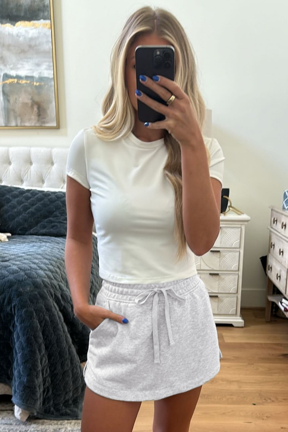 theredthread グレー S mini skort pareo THEREDTHREAD / ザレッドスレッド】S mini skort pareo